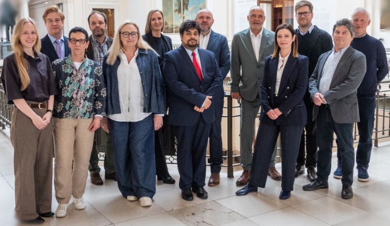 Group photo of members of the Belgian chair team